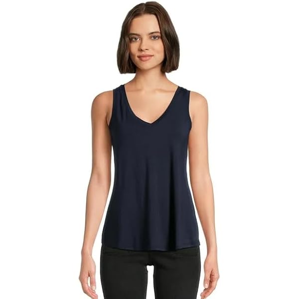 Women's High Low V-Neck Tank Top (as1, Alpha, s, Regular
